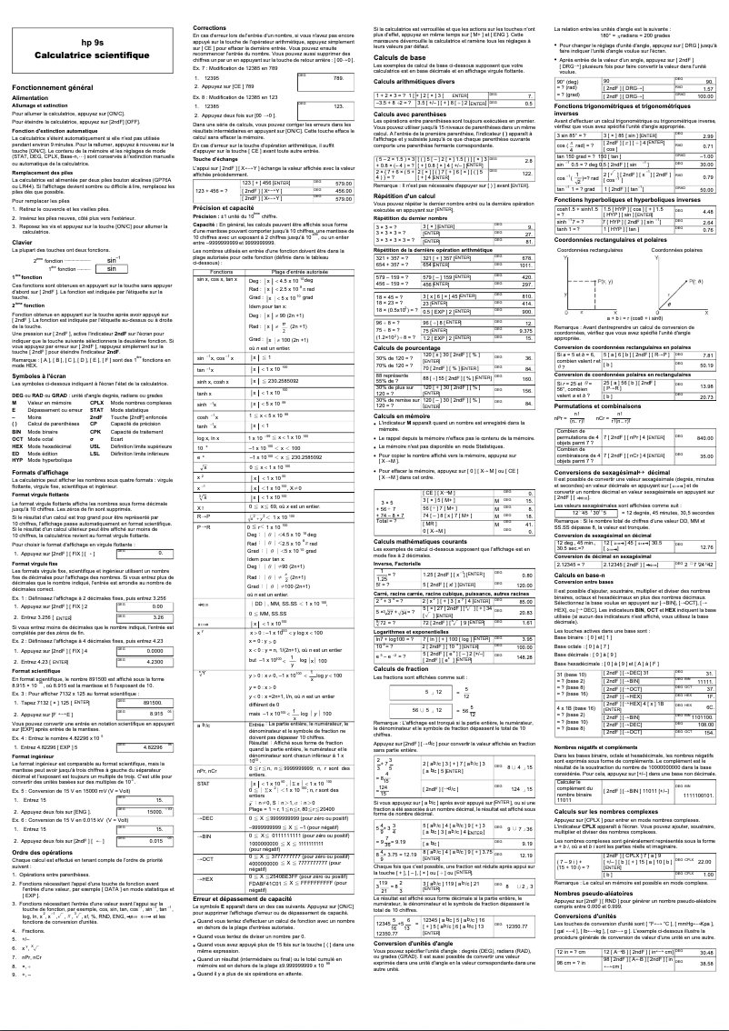 Página 1 del manual Manual de usuario HP 9s