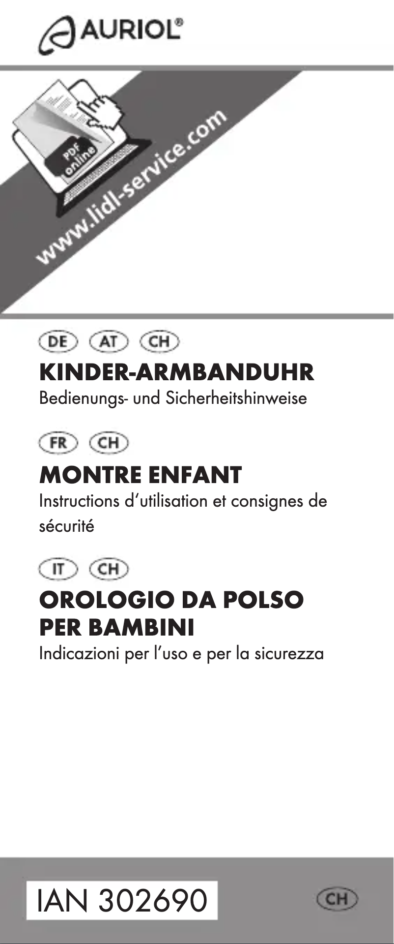 Página 1 del manual Manual de usuario Auriol IAN 302690