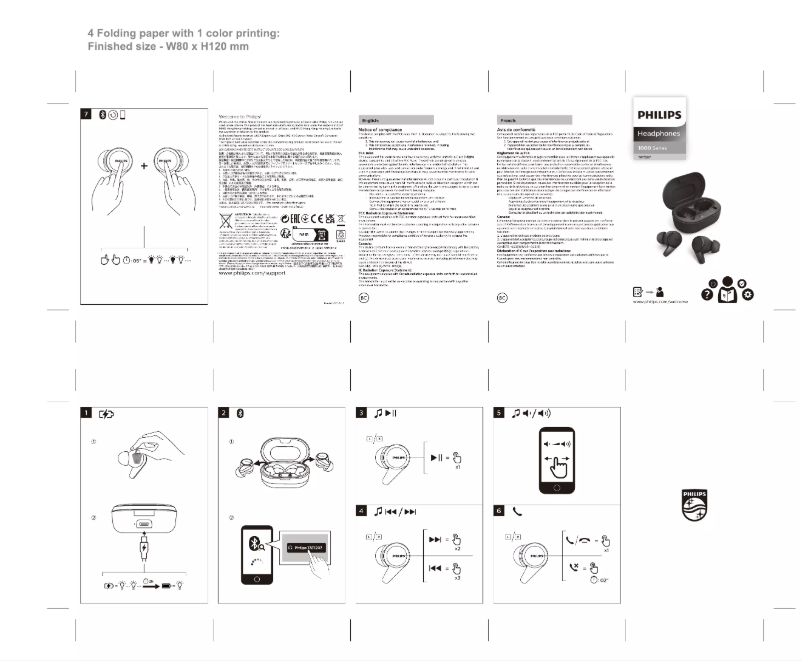 Page 1 de la notice Guide de démarrage rapide Philips 2000 series TAT2206