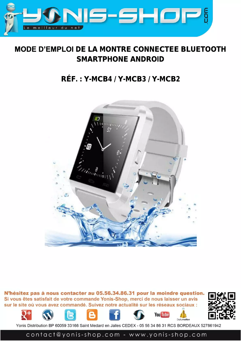 Image de la première page du manuel de l'appareil Y-MCB4