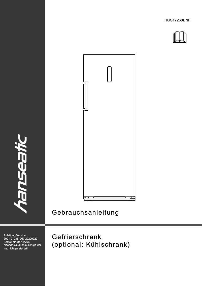 Image de la première page du manuel de l'appareil HGS17260ENFI