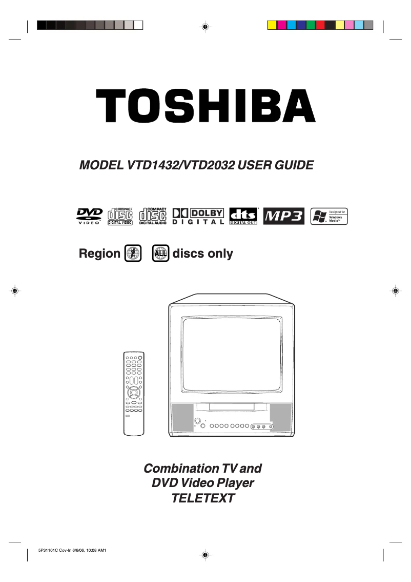Página 1 del manual Manual de usuario Toshiba VTD1432