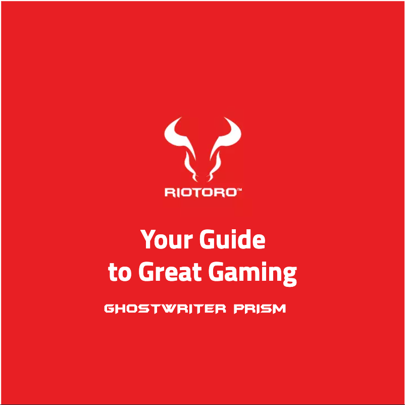 Página 1 del manual Manual de usuario Riotoro Ghostwriter Prism