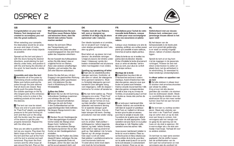 Página 1 del manual Manual de usuario Robens Osprey 2