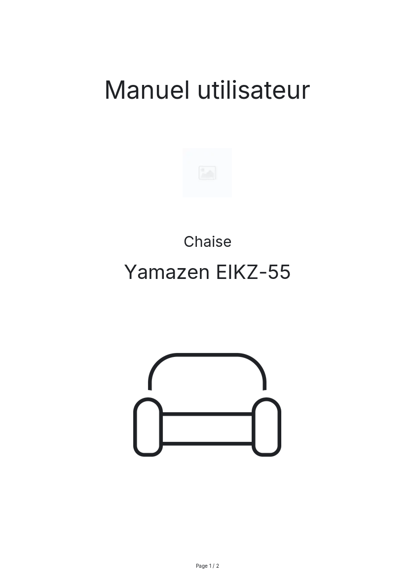 Image de la première page du manuel de l'appareil EIKZ-55