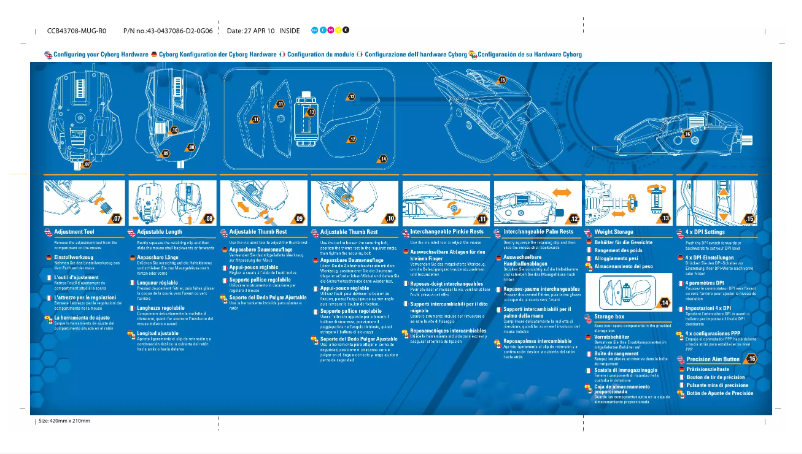 Page n°1 - Manuel utilisateur Cyborg R.A.T 7