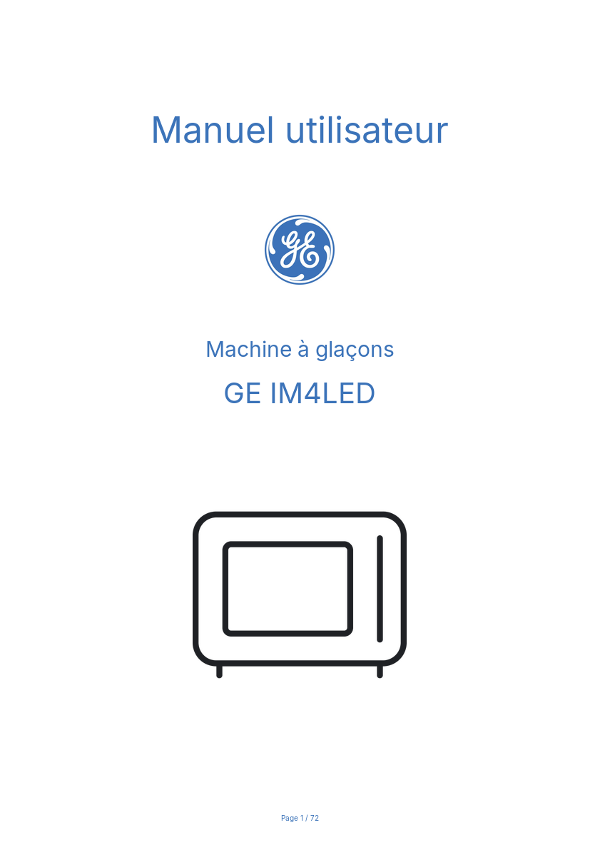 Image de la première page du manuel de l'appareil IM4LED