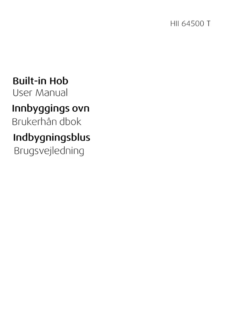 Page 1 de la notice Manuel utilisateur Beko HII 64500 TX