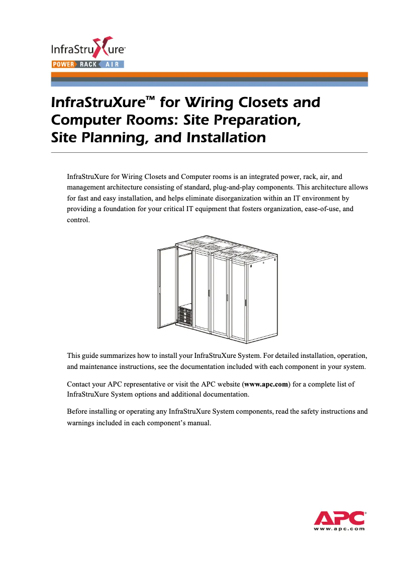 Page 1 de la notice Manuel utilisateur APC ISXT15MD1RI