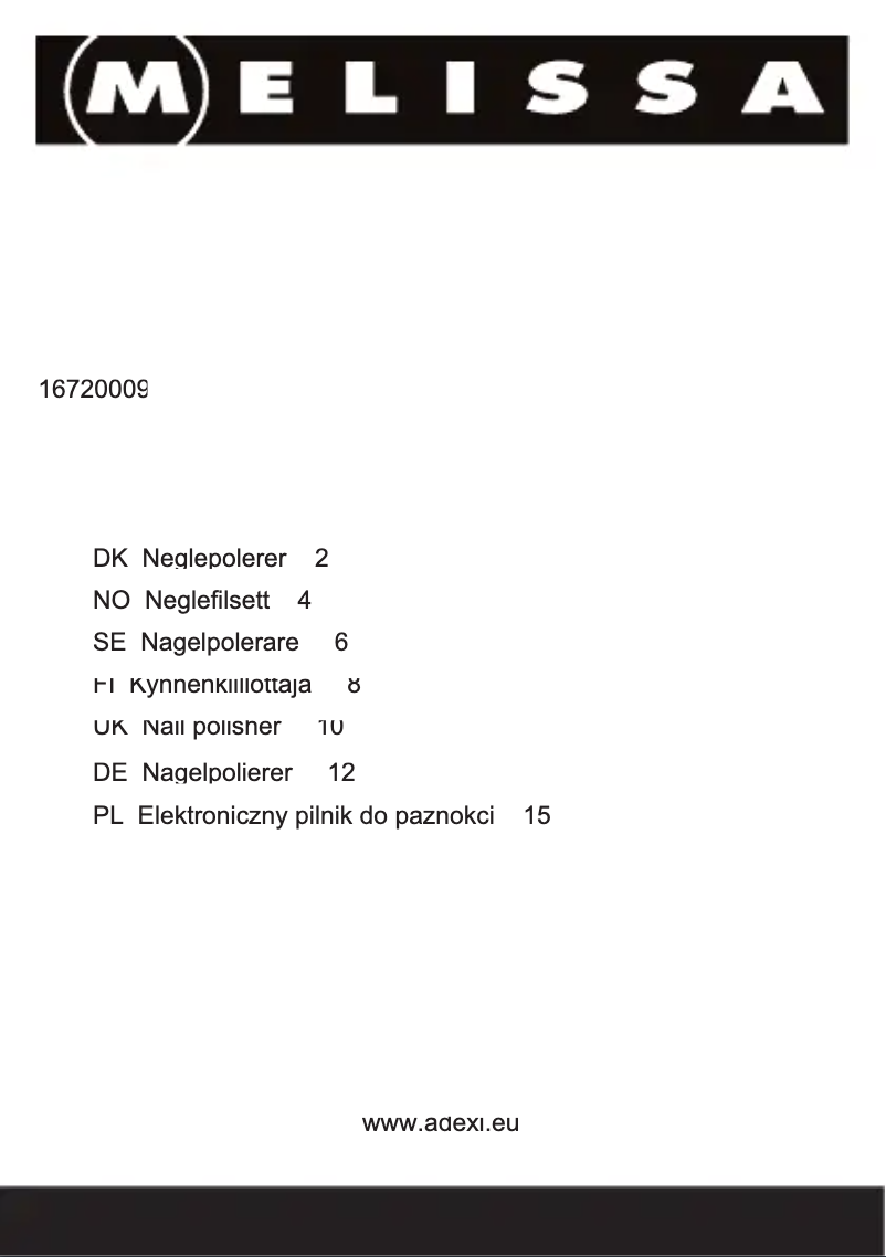 Image de la première page du manuel de l'appareil 16720009