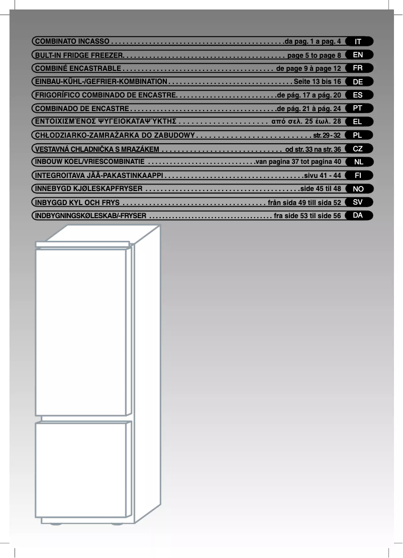 Page n°1 - Manuel utilisateur Candy CFBC 3180 A