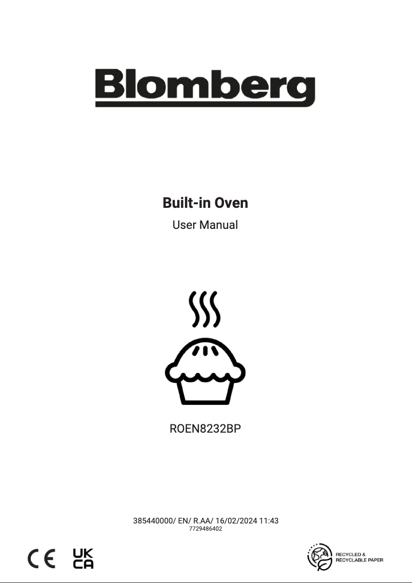 Page n°1 - Mode d'emploi Blomberg ROEN8232BP