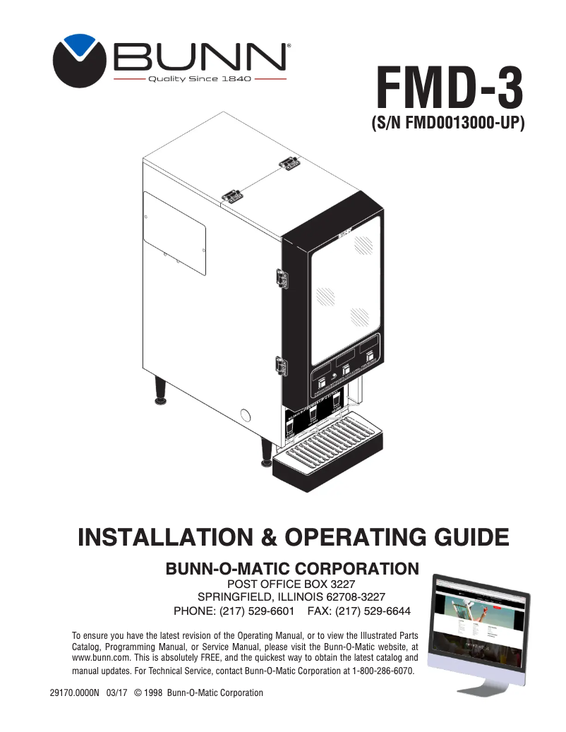 Image de la première page du manuel de l'appareil FMD-3