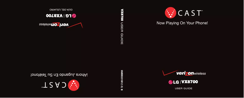 Page n°1 - Manuel utilisateur LG VX8700