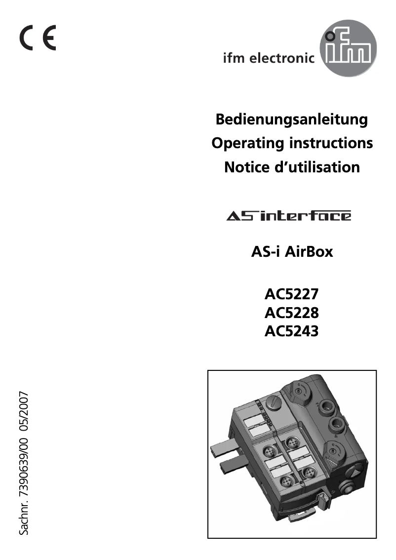 Image de la première page du manuel de l'appareil AC5227