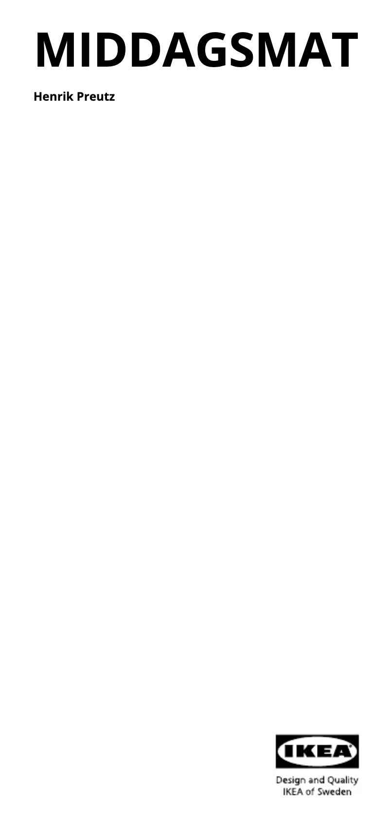 Image de la première page du manuel de l'appareil MIDDAGSMAT 104.636.98