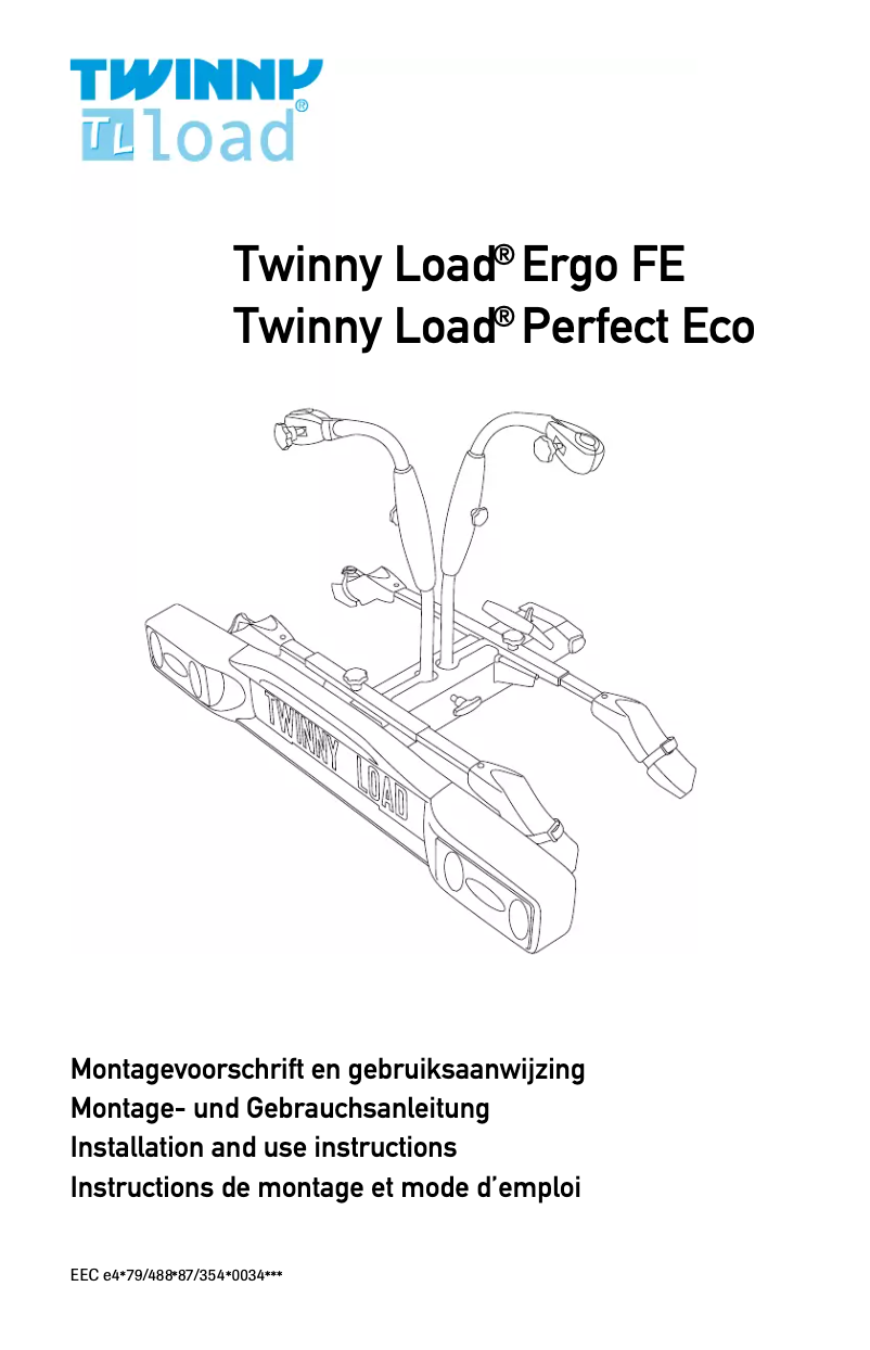 Page n°1 - Manuel utilisateur Twinny Load Ergo FE