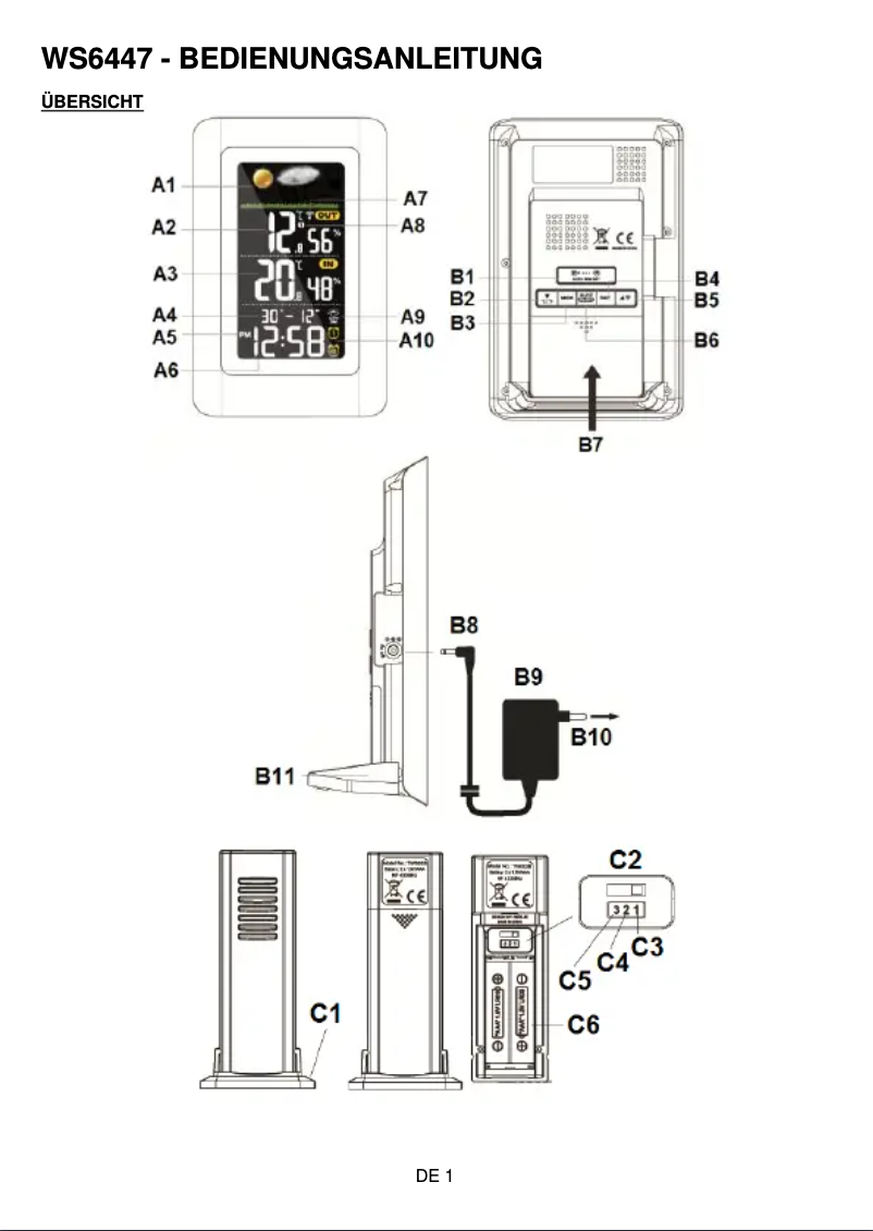 Image de la première page du manuel de l'appareil WS 6447