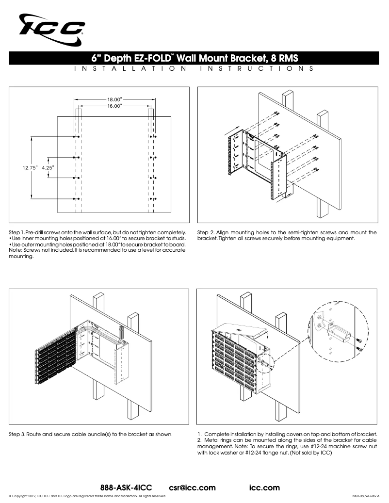 Page 1 de la notice Manuel utilisateur ICC ICCMSABR68