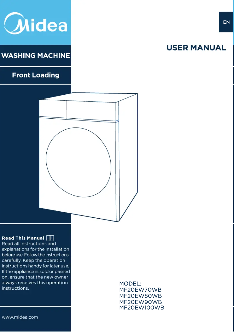 Imagen de la primera página del manual del dispositivo MF20EW90WB
