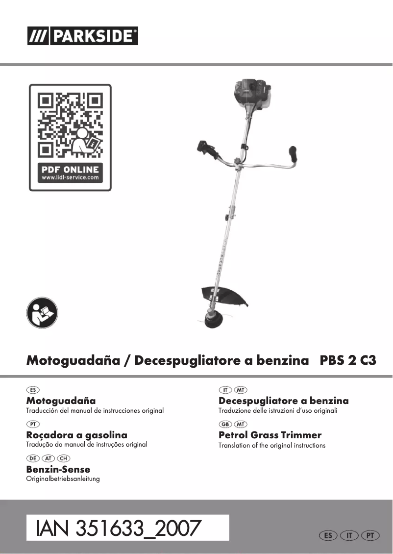 Page 1 de la notice Manuel utilisateur Parkside PBS 2 C3