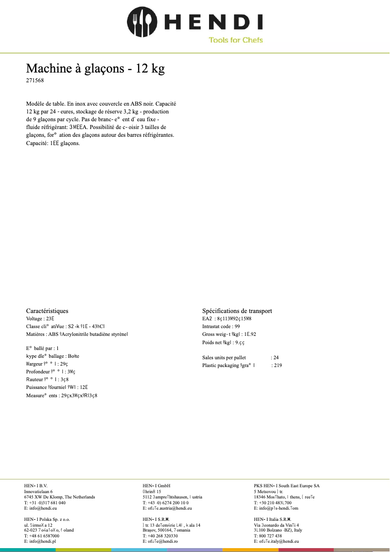 Image de la première page du manuel de l'appareil 271568