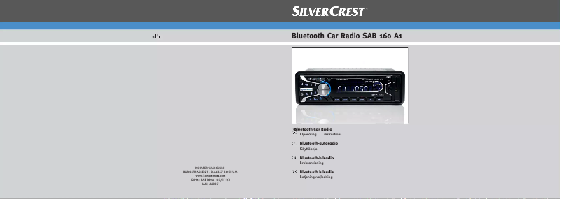 Página 1 del manual Manual de usuario SilverCrest CRB-631