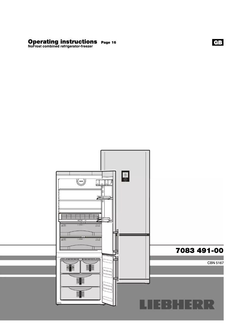 Page n°1 - Manuel utilisateur Liebherr CBNPes 5167 PremiumPlus