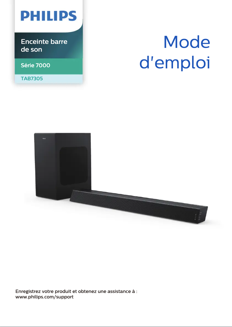 Page n°1 - Manuel utilisateur Philips TAB7305