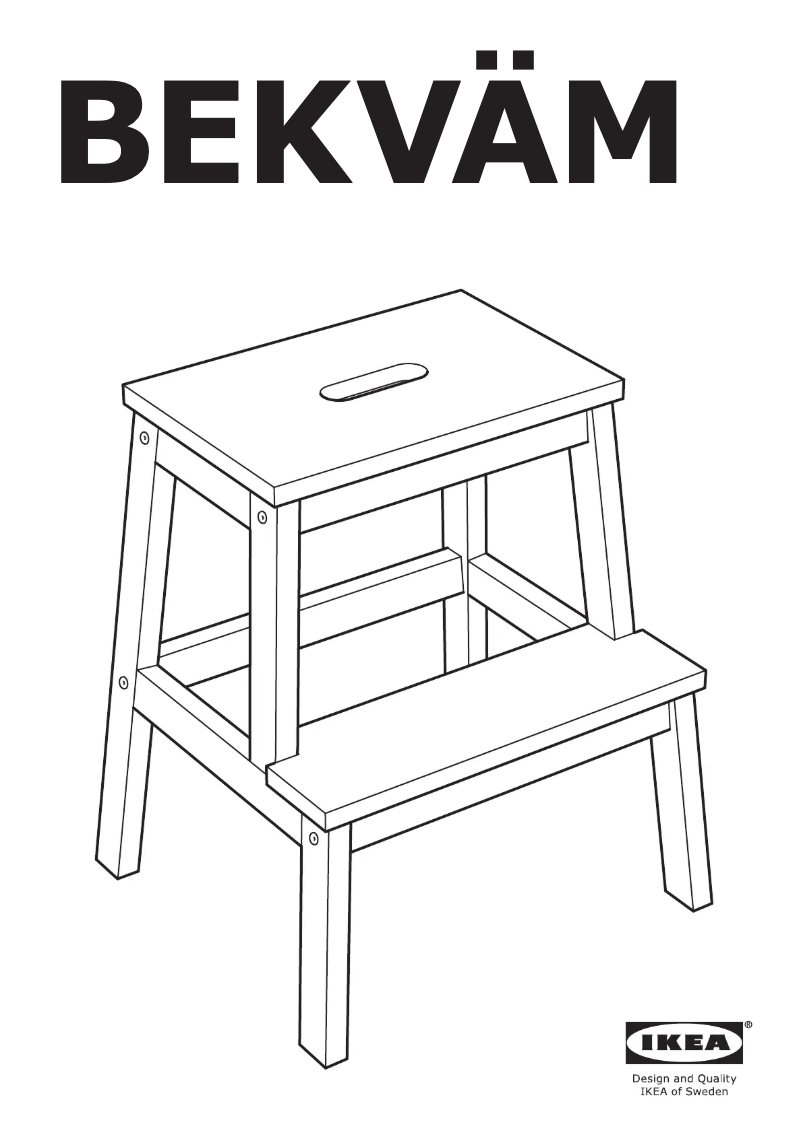 Page 1 de la notice Manuel utilisateur Ikea BEKVÄM 102.255.89