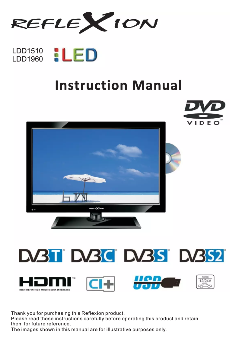 Page 1 de la notice Manuel utilisateur Reflexion LDD1510B