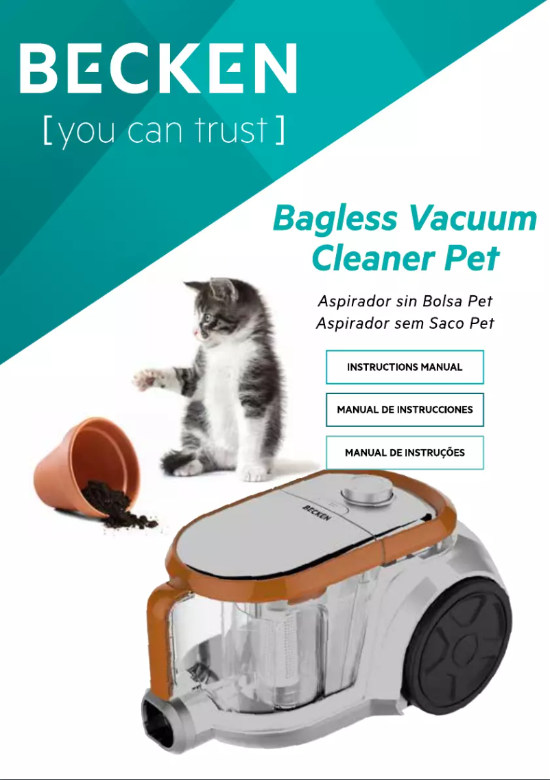 Page 1 de la notice Manuel utilisateur Becken BVC4521