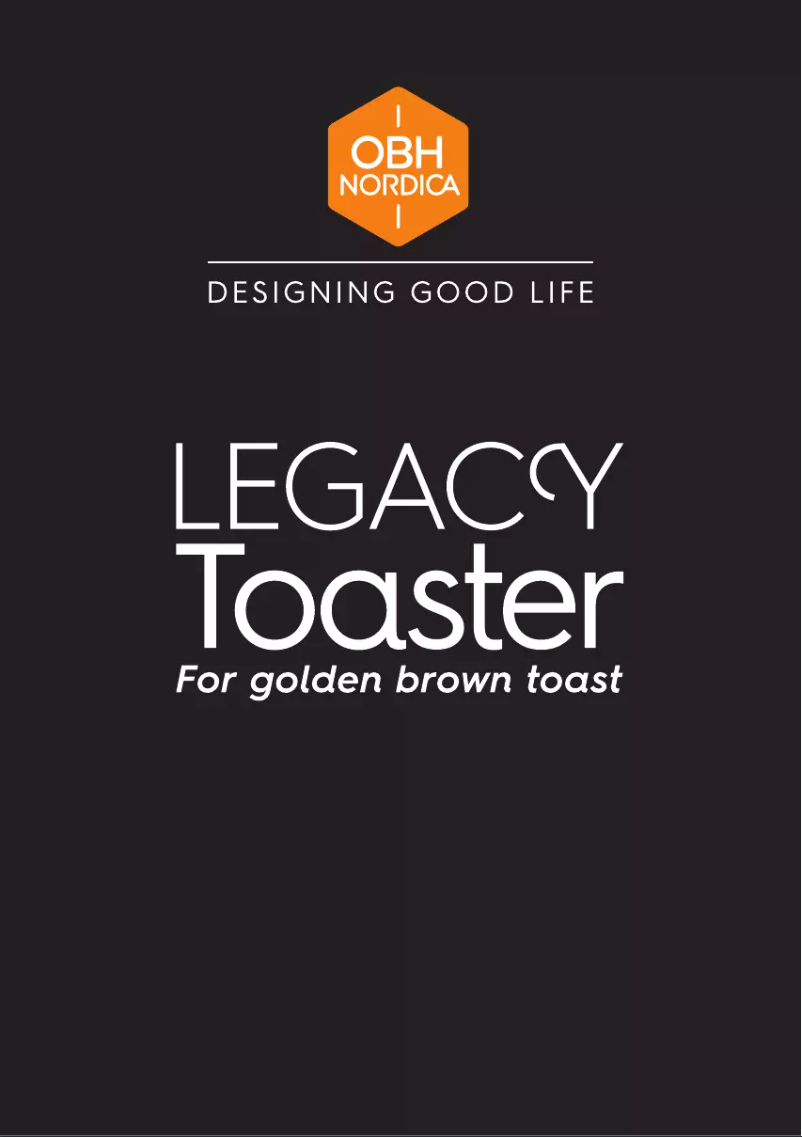 Page n°1 - Manuel utilisateur OBH Nordica Legacy 2708