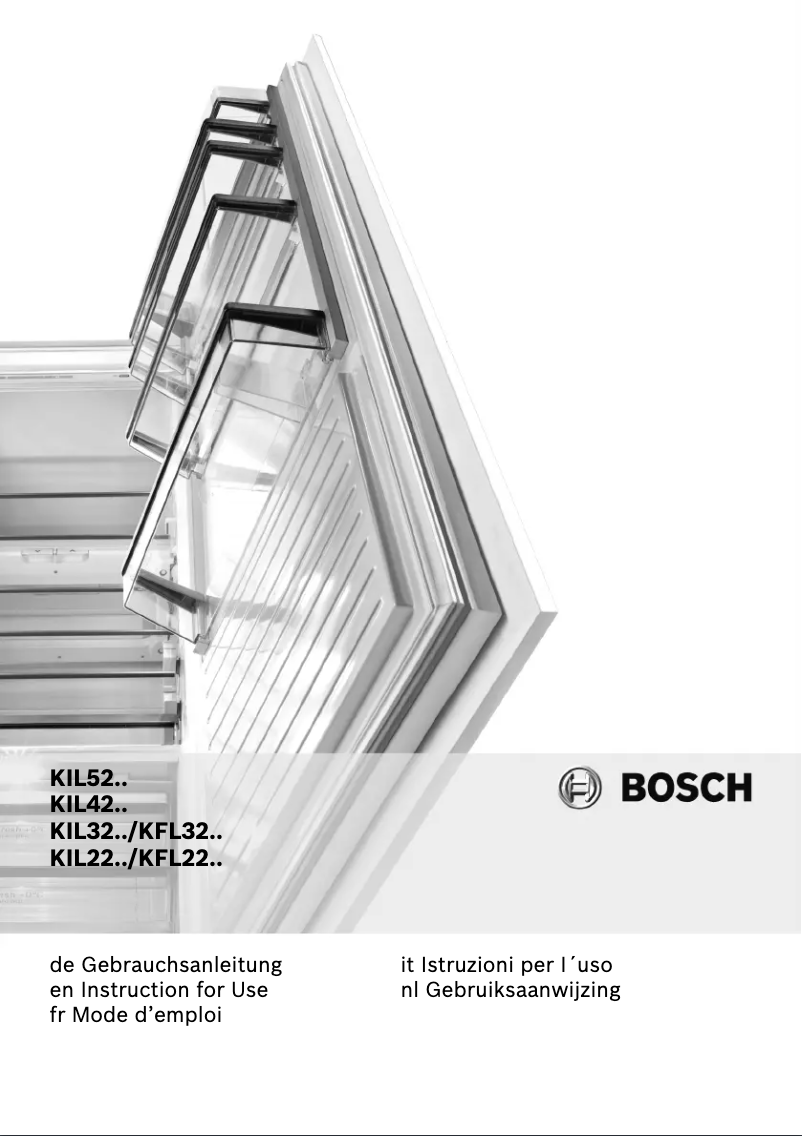 Page 1 of the manual User Manual Bosch KIL22AD30