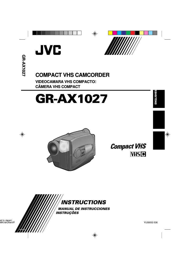 Page n°1 - Manuel utilisateur JVC GR-AX1027