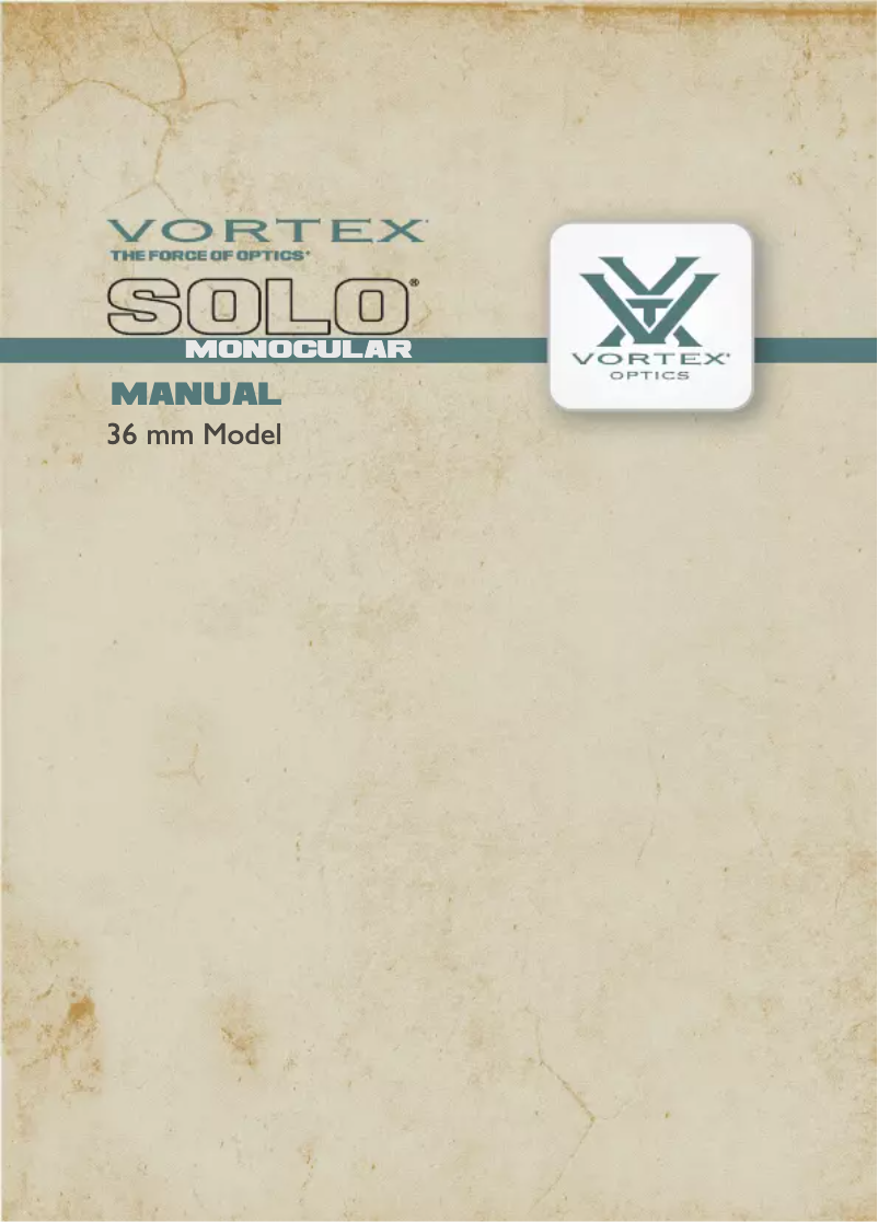 Image de la première page du manuel de l'appareil Solo 8x36