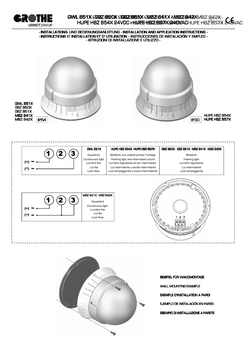 Image de la première page du manuel de l'appareil GBZ 8602
