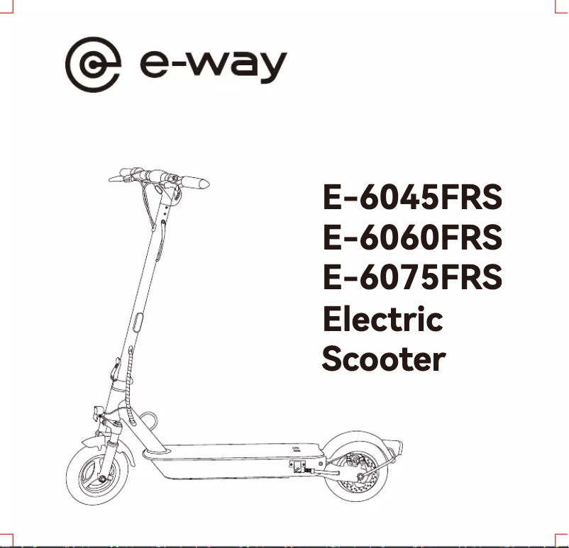 Page 1 de la notice Manuel utilisateur E-way E-6060FRS