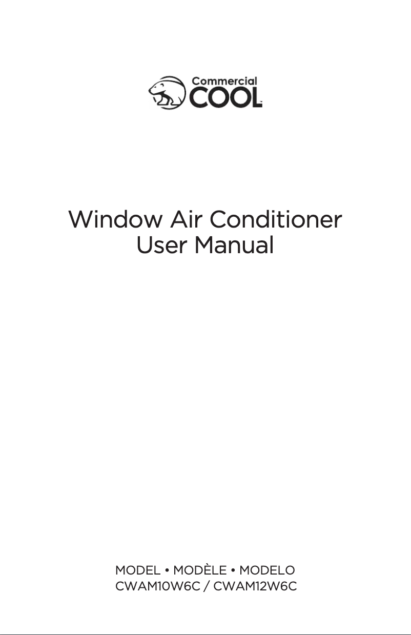 Page 1 de la notice Manuel utilisateur Commercial Cool CWAM10W6C
