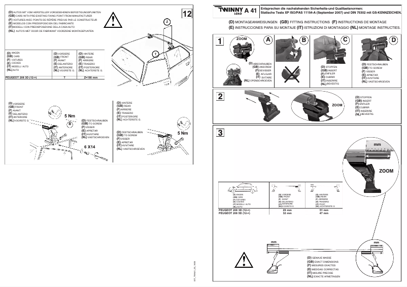 Page 1 de la notice Manuel utilisateur Twinny Load A 41
