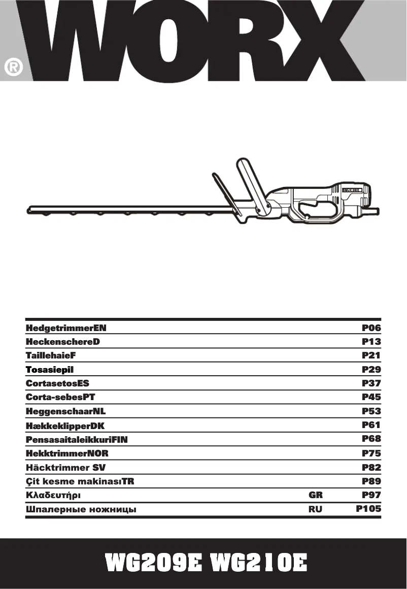 Página 1 del manual Manual de usuario Worx WG209E