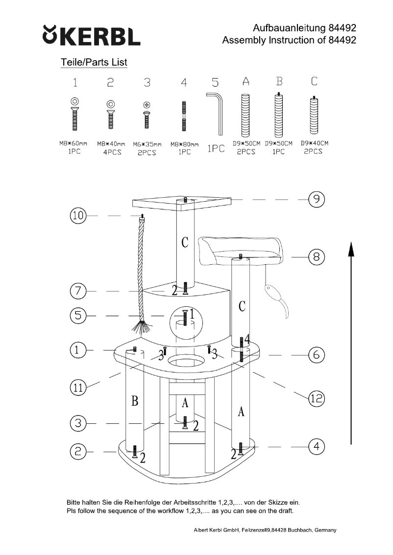 Page 1 de la notice Manuel utilisateur Kerbl Zirkoon 84492