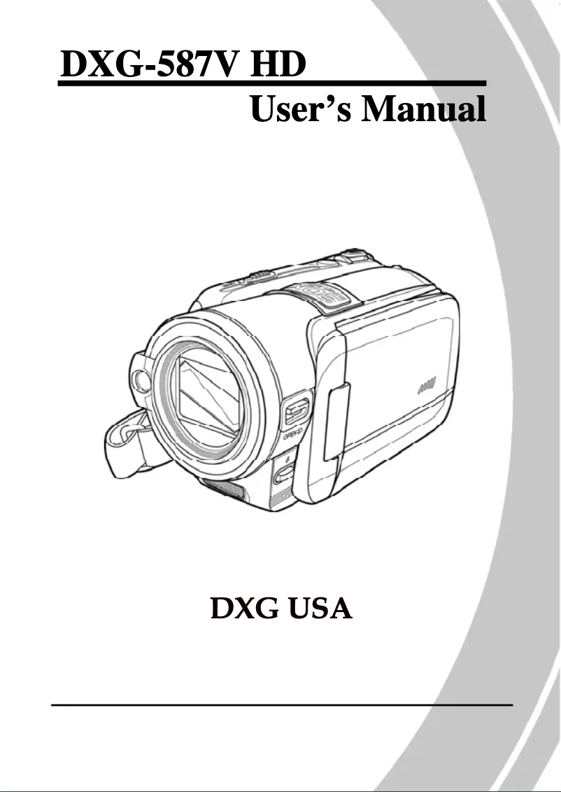 Page n°1 - Manuel utilisateur DXG DXG-587V