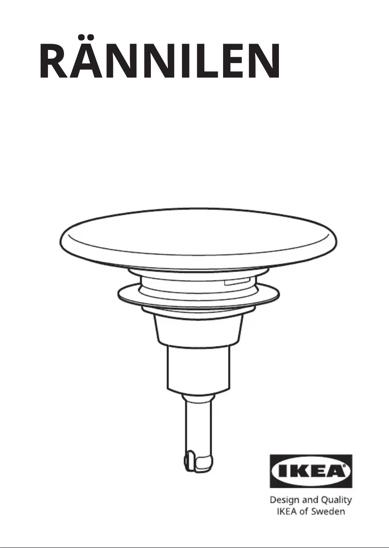 Page 1 de la notice Manuel utilisateur Ikea RÄNNILEN 805.672.30