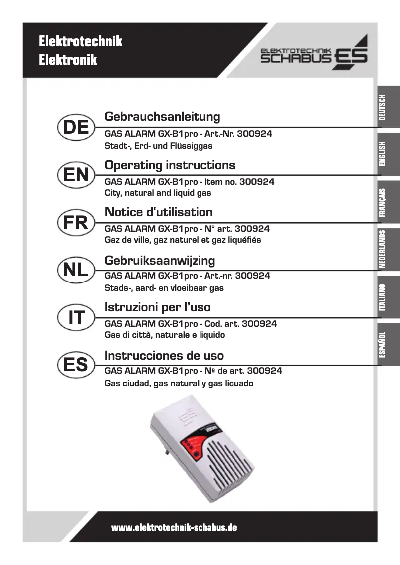 Page n°1 - Manuel utilisateur Schabus GX-B1pro
