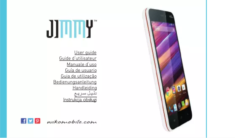 Page 1 de la notice Manuel utilisateur Wiko Jimmy