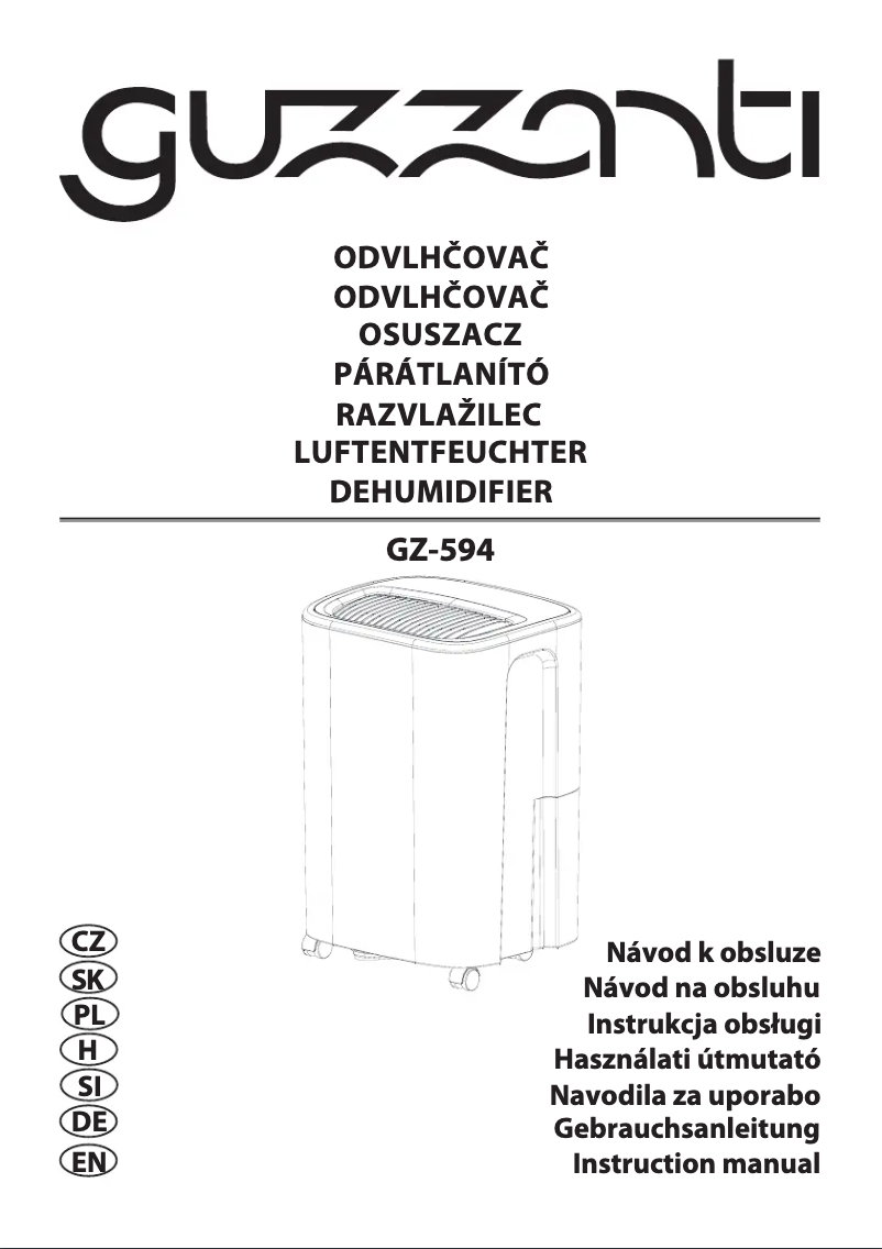 Page 1 of the manual User Manual Guzzanti GZ 594