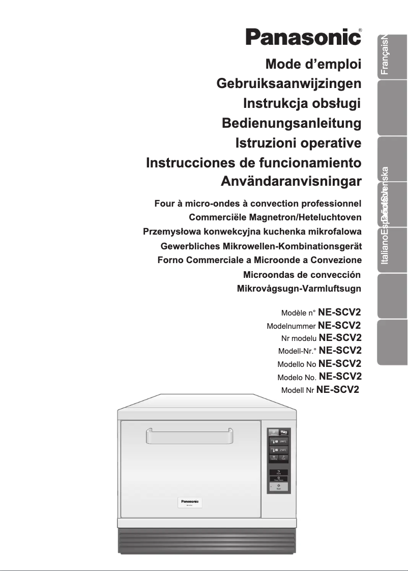 Page 1 de la notice Manuel utilisateur Panasonic NE-SCV2