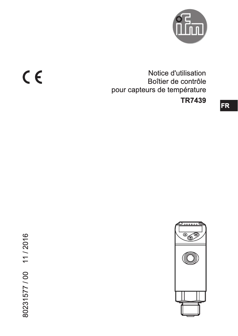 Image de la première page du manuel de l'appareil TR7439