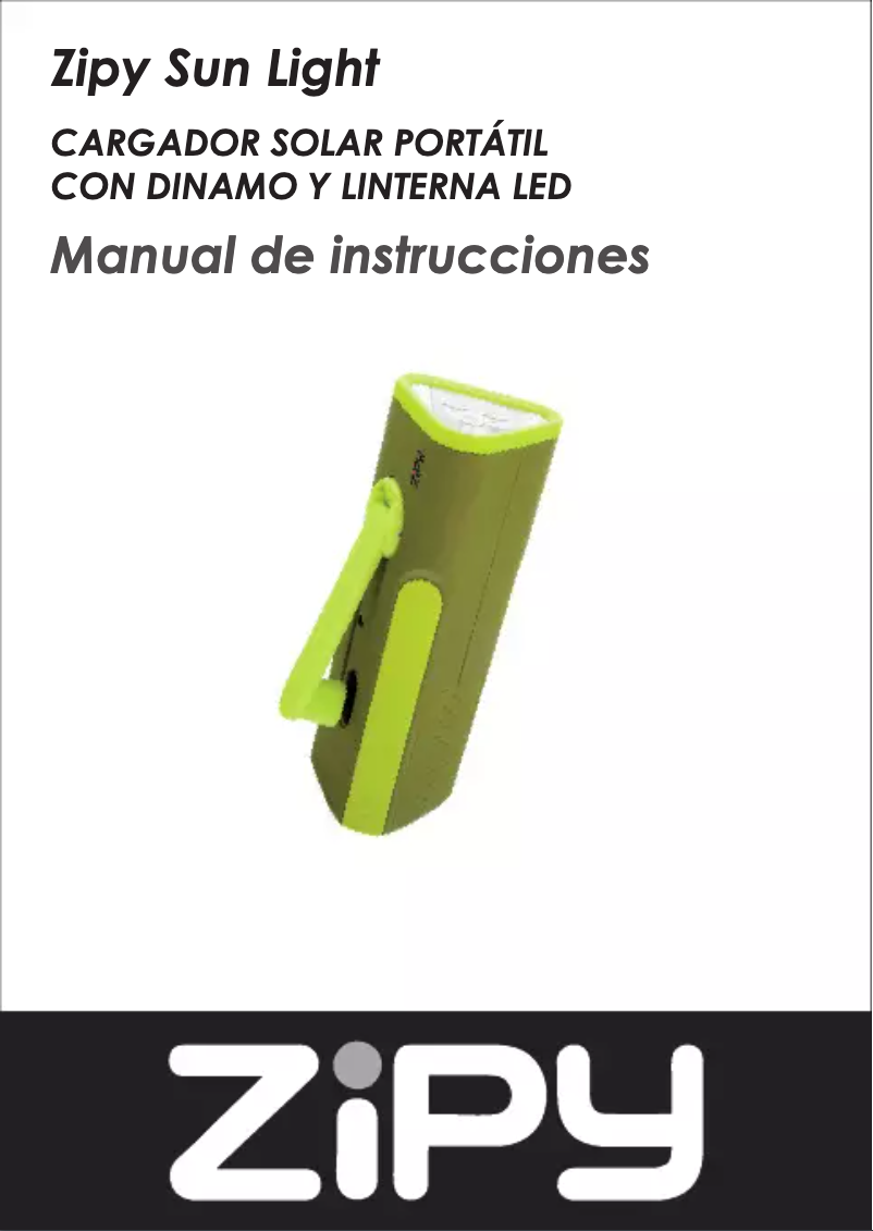 Image de la première page du manuel de l'appareil Sun Light